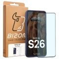 Pancerne etui + szkło hartowane Bizon Tur Pack do Galaxy S26, granatowe (10/10)