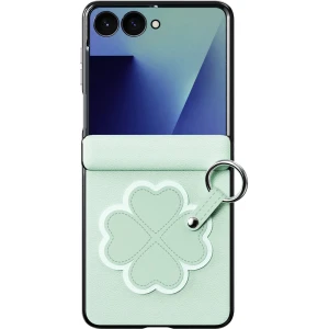 Etui ze smyczką Dux Ducis Luvy do Galaxy Z Flip8, zielone z koniczyną