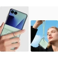 Etui ze smyczką Dux Ducis Luvy do Galaxy Z Flip8, zielone z koniczyną (3/7)