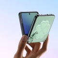 Etui ze smyczką Dux Ducis Luvy do Galaxy Z Flip8, zielone z koniczyną (5/7)