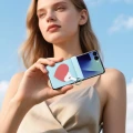Etui ze smyczką Dux Ducis Luvy do Galaxy Z Flip8, niebieske z różowym sercem (7/7)