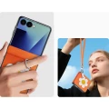 Etui ze smyczką Dux Ducis Luvy do Galaxy Z Flip8, pomarańczowe ze stokrotką (3/7)