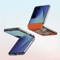 Etui ze smyczką Dux Ducis Luvy do Galaxy Z Flip8, pomarańczowe ze stokrotką (6/7)