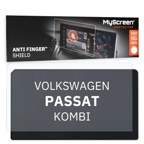 Folia samochodowa na ekran główny, MyScreen Anti Finger Shield do Volkswagen PASSAT (2023-2026), matowa
