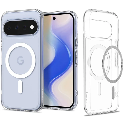 Etui Spigen Ultra Hybrid Mag do MagSafe do Google Pixel 11, przezroczysto-białe