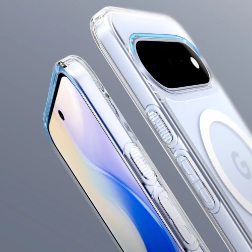 Etui Spigen Ultra Hybrid Mag do MagSafe do Google Pixel 11, przezroczysto-białe