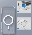 Etui Spigen Ultra Hybrid Mag do MagSafe do Google Pixel 11, przezroczysto-białe