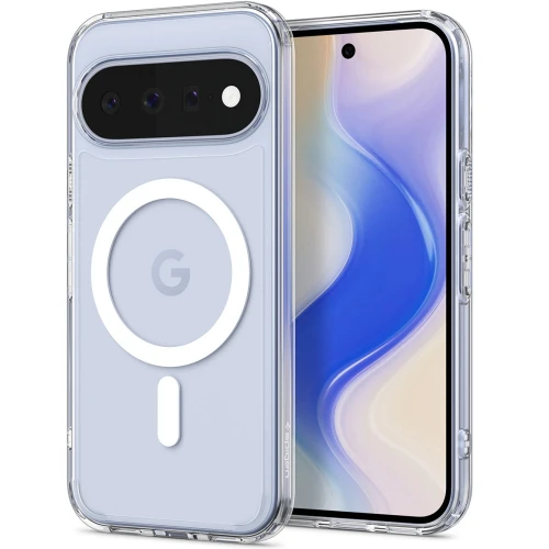 Etui Spigen Ultra Hybrid Mag do MagSafe do Google Pixel 11, przezroczysto-białe