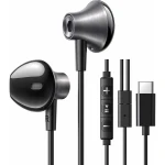 Słuchawki przewodowe douszne USB-C, Ugreen EP106, czarne