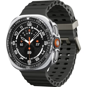 Etui, nakładka Spigen Bezel Tune Pro Diver do Galaxy Watch Ultra 2 47 mm, czarno-srebrne