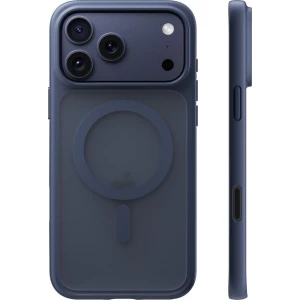 Etui Torras Guardian-Mag do MagSafe do iPhone 17 Pro Max, przydymione z granatową ramką