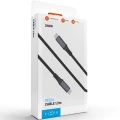 Kabel Fixed Media Cable USB-C do USB-C (USB4) 40Gbps / 240W / 8K@60Hz, 0,35 m, czarny