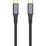 Kabel Fixed Media Cable USB-C do USB-C (USB4) 40Gbps / 240W / 8K@60Hz, 2 m, czarny