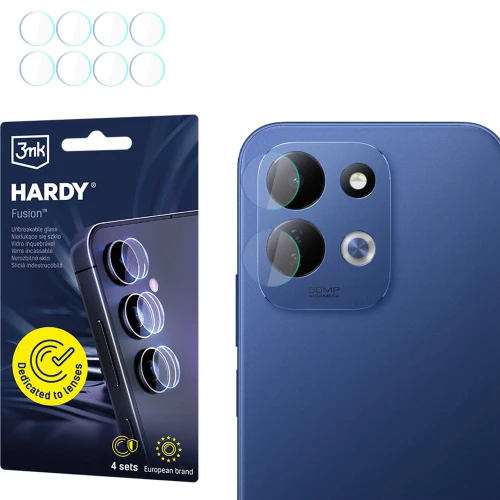 4x Szkło hybrydowe na soczewki aparatu, 3mk Hardy Fusion Lens Protection do Xiaomi Redmi 17 4G / 5G (1/11)