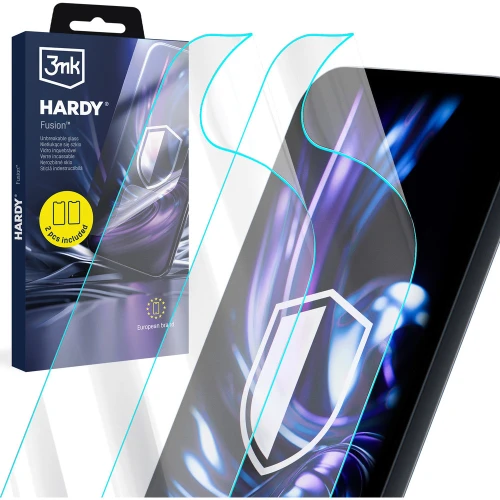 Szkło hybrydowe, 3mk Hardy Fusion do Xiaomi Redmi 17 4G / 5G, 2 sztuki (1/8)