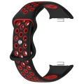 Pasek Bizon Strap Watch Octo do Xiaomi Redmi Watch 4 / 6 / 5, Xiaomi Smart Band 8 Pro / 9 Pro / 10 Pro, czarno-czerwony (5/6)