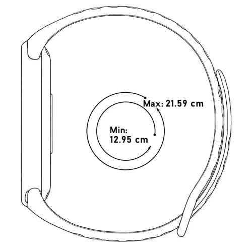 Pasek Bizon Strap Watch Octo do Xiaomi Redmi Watch 4 / 6 / 5, Xiaomi Smart Band 8 Pro / 9 Pro / 10 Pro, czarno-czerwony (6/6)
