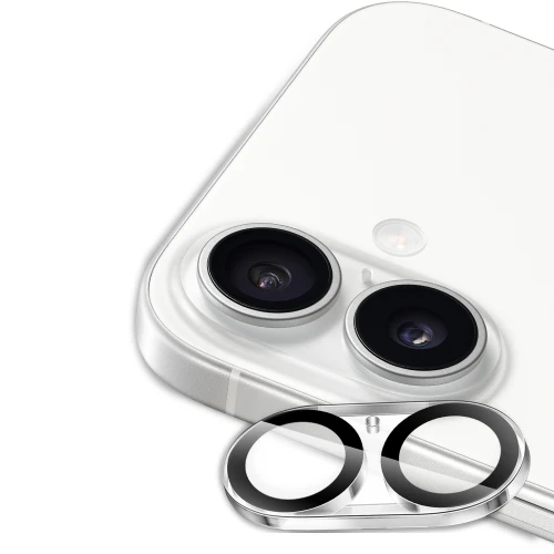 Szkło ochronne na obiektyw aparatu do iPhone 16 / Plus, Whitestone CLenZ Camera Protector, 1 komplet. (1/4)