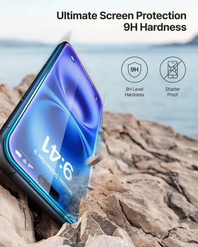 Szkło antyrefleksyjne Whitestone Dome Glass AR z lampą UV do iPhone 17 Pro, 2 szt. (2/6)