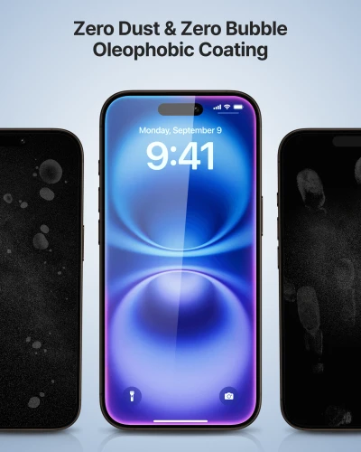 Szkło antyrefleksyjne Whitestone Dome Glass AR z lampą UV do iPhone 17 Pro, 2 szt. (3/6)