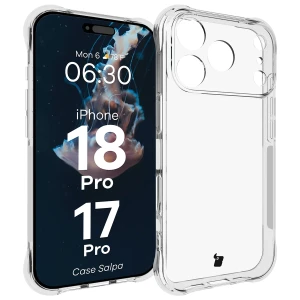 Elastyczne etui Bizon Case Salpa do iPhone 18 Pro / 17 Pro, przezroczyste
