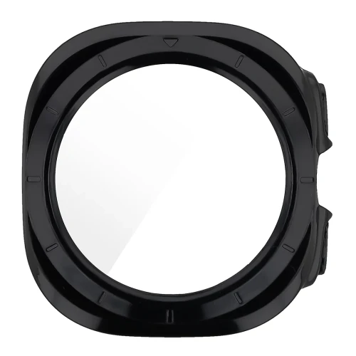 Etui ze szkłem do zegarka Bizon Case Watch Adamo do Galaxy Watch Ultra 2 47mm (2026), czarne (8/8)