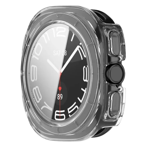 Etui ze szkłem do zegarka Bizon Case Watch Adamo do Galaxy Watch Ultra 2 47mm (2026), przezroczyste (5/8)