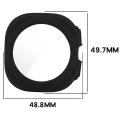Etui ze szkłem do zegarka Bizon Case Watch Adamo do Galaxy Watch Ultra 2 47mm (2026), matowe czarne (2/8)