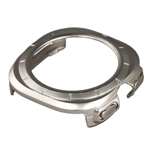 Etui ze szkłem do zegarka Bizon Case Watch Adamo do Galaxy Watch Ultra 2 47mm (2026), satynowo-szampańskie (6/8)