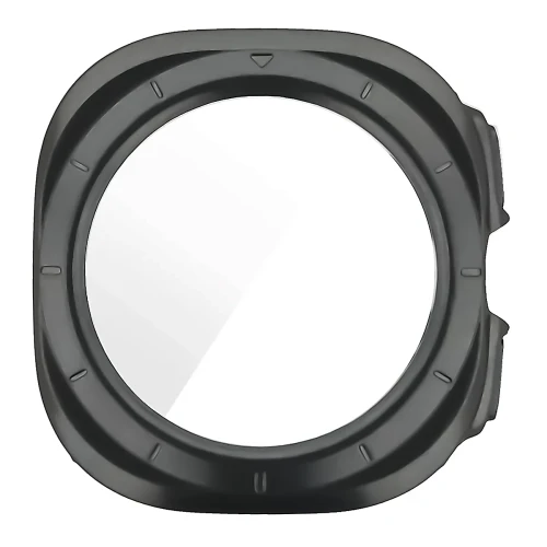 Etui ze szkłem do zegarka Bizon Case Watch Adamo do Galaxy Watch Ultra 2 47mm (2026), matowe szare (8/8)