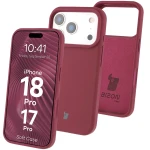 Silikonowe etui Bizon Soft Case do iPhone 18 Pro / 17 Pro, ciemnofioletowe