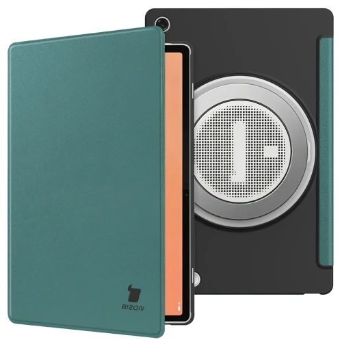 Etui z klapką Bizon Case Tab Croc do Lenovo Tab Plus Gen. 2, ciemnozielone (4/8)