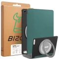 Etui z klapką Bizon Case Tab Croc do Lenovo Tab Plus Gen. 2, ciemnozielone (8/8)