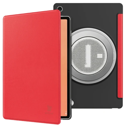Etui z klapką Bizon Case Tab Croc do Lenovo Tab Plus Gen. 2, czerwone (4/8)