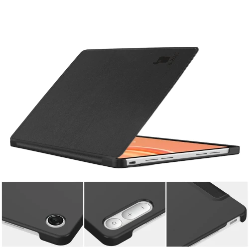 Etui z klapką Bizon Case Tab Croc do Lenovo Tab Plus Gen. 2, czarne (2/8)