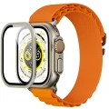 Szkło ochronne na ekran YAXO AR Superhard Armor Glass do Apple Watch Ultra 1/2/3, srebrna ramka (4/6)