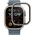 Szkło ochronne na ekran YAXO AR Superhard Armor Glass do Apple Watch Ultra 1/2/3, srebrna ramka (6/6)
