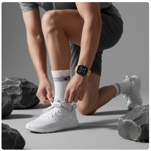 Pasek YAXO Rugged Evo Sport Band do Apple Watch 44/45/46/49 mm, żółty (2/9)