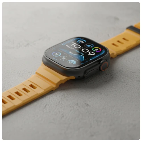 Pasek YAXO Rugged Evo Sport Band do Apple Watch 44/45/46/49 mm, żółty (4/9)