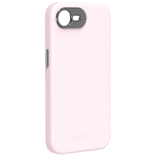 Etui YAXO Leather Gear Slim Case MagSafe do iPhone 17e, różowe (1/13)