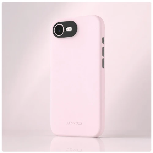 Etui YAXO Leather Gear Slim Case MagSafe do iPhone 17e, różowe (2/13)