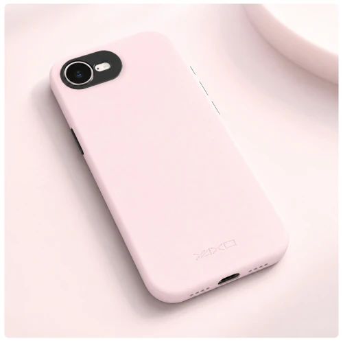 Etui YAXO Leather Gear Slim Case MagSafe do iPhone 17e, różowe (8/13)