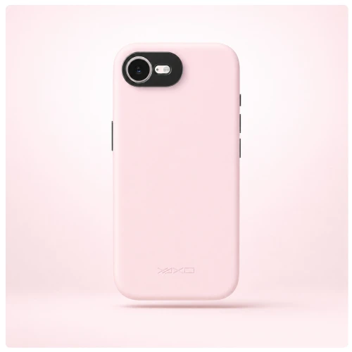 Etui YAXO Leather Gear Slim Case MagSafe do iPhone 17e, różowe (9/13)