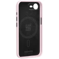 Etui YAXO Leather Gear Slim Case MagSafe do iPhone 17e, różowe (12/13)