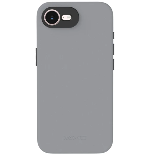 Etui YAXO Leather Gear Slim Case MagSafe do iPhone 17e, szare (10/12)
