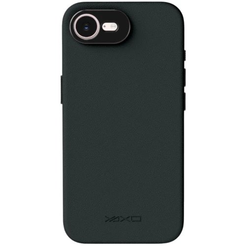 Etui YAXO Leather Gear Slim Case MagSafe do iPhone 17e, czarne (2/12)