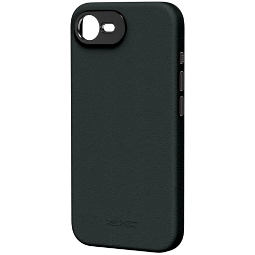Etui YAXO Leather Gear Slim Case MagSafe do iPhone 17e, czarne (6/12)