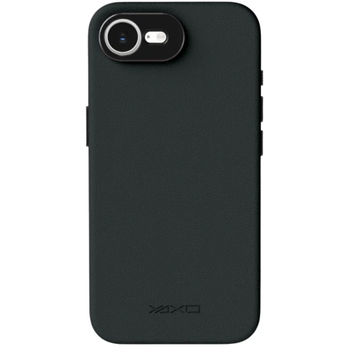Etui YAXO Leather Gear Slim Case MagSafe do iPhone 17e, czarne (8/12)