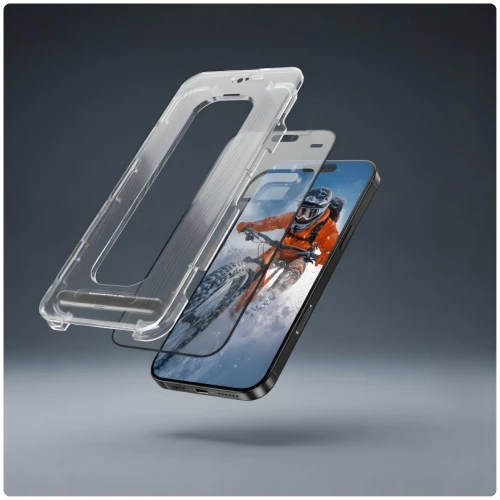Szkło ochronne prywatyzujące na ekran YAXO AR Privacy Armor Glass do iPhone 17e (4/9)