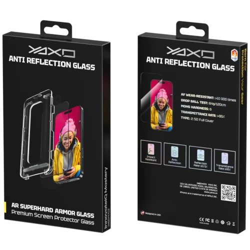 Szkło ochronne na ekran YAXO AR Superhard Armor Glass do iPhone 18 Pro / 17 Pro (10/10)